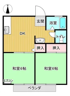 メゾンファミールII【2階】の間取り
