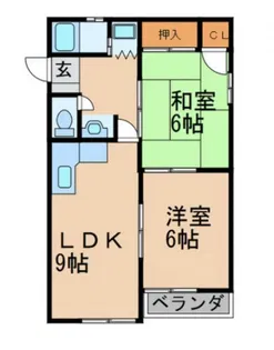 勢子ハイツ【1階】の間取り