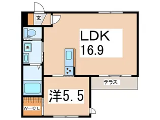 カーサ見附【1階】の間取り