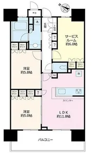 プレシス相模原【3階】の間取り