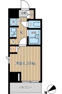 CITY SPIRE新富町(シティスパイア新富町)【10階】の間取り