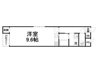 ラパン四条大宮【2階】の間取り