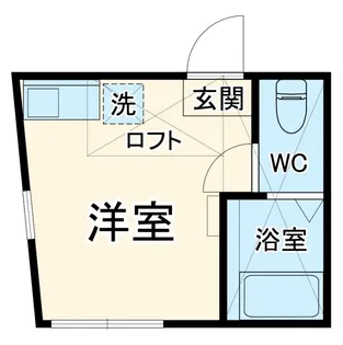 ユナイト丸山ポールモーリア【1階】の間取り