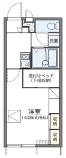 レオパレスプレジャータウンII【1階】の間取り