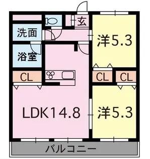 URBANiST本山【5階】の間取り