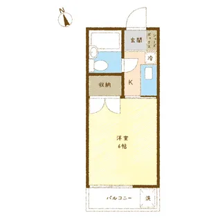 ハイツオークス【1階】の間取り