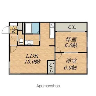ルミエールI&I【1階】の間取り