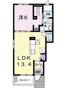 プリムラII【1階】の間取り