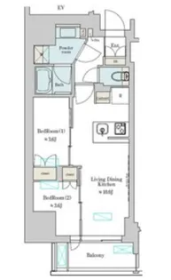 Brillia ist 上野稲荷町【11階】の間取り