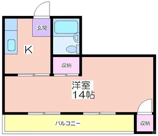 アーバンプラザ【5階】の間取り