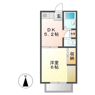エル栄【1階】の間取り