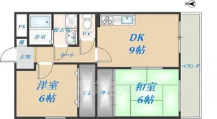 ニシシンヴィレッジA棟【2階】の間取り