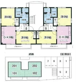 サンハイツ桶川C【1階】の間取り