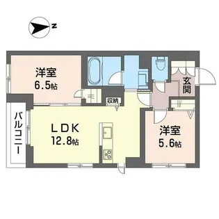 ヴォーラ三郷中央【2階】の間取り