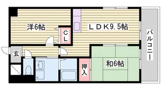 オーセント飯田【5階】の間取り