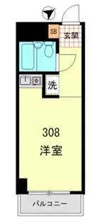 ライオンズマンション旗の台【4階】の間取り