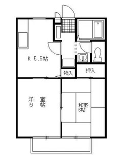 クレールハイツ【1階】の間取り