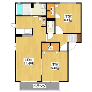 和合 B棟【1階】の間取り