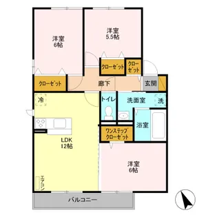 テイルオブ・テイル【2階】の間取り