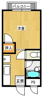 コーポ しののめ【2階】の間取り