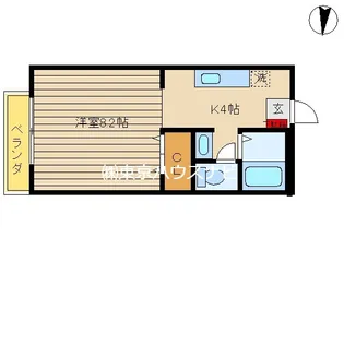 セカンドフルール【1階】の間取り
