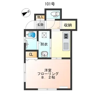 シャリオ中目黒【1階】の間取り