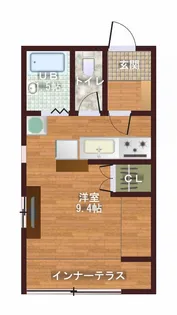ロゼハイツ【1階】の間取り
