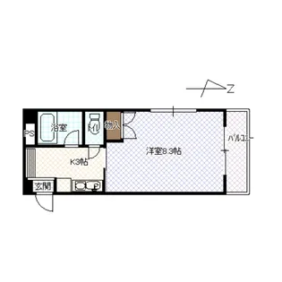 クレステートKOSAKA【1階】の間取り