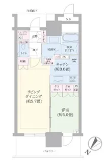 ブランズタワー豊洲【12階】の間取り