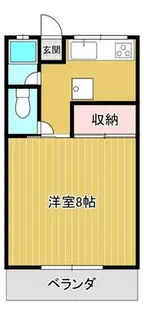 コーポ真美【1階】の間取り