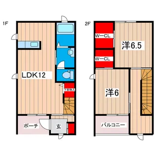茨城県日立市鮎川町5【一戸建】の間取り