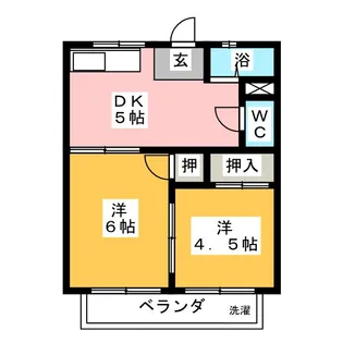 コーポ前田【1階】の間取り