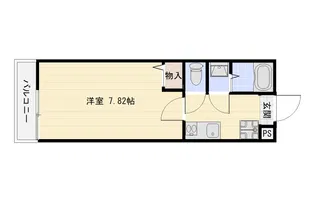 フラッティ大宮今出川【3階】の間取り