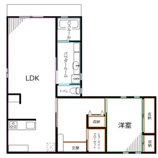 小林コーポ仲町【1階】の間取り