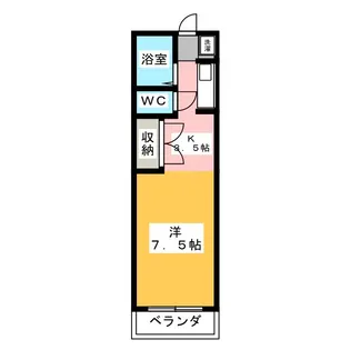 となりの花きゃべつ【2階】の間取り