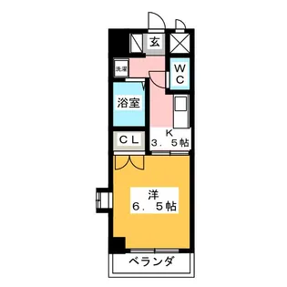 SPACE DUKE【3階】の間取り