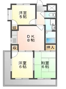 メゾンローゼ【2階】の間取り