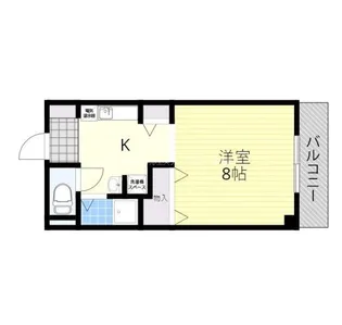 第3ハイツ高樋【3階】の間取り