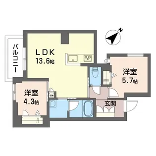 ラフィーネ【4階】の間取り