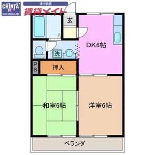 ノーブルパレス【1階】の間取り