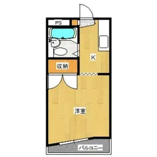 ハイツTBS A【1階】の間取り