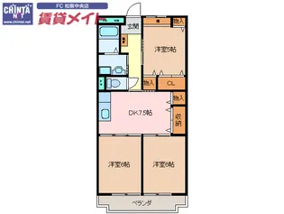 エクセレンス【3階】の間取り