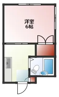 ハイツやまびこB【2階】の間取り