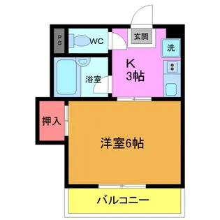 プラムハイライズII【2階】の間取り