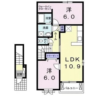 エレガンシア【2階】の間取り