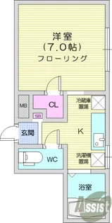 ティアラハウスぶん屋【1階】の間取り