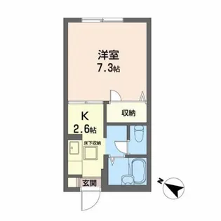 シェソワ壱番館【1階】の間取り