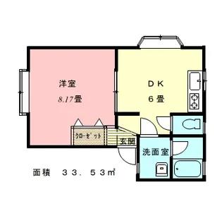 コーポアイリス【1階】の間取り