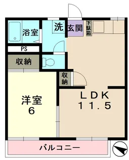 メゾン白川【2階】の間取り