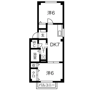 ブレスト南山【2階】の間取り